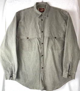 The Australian Outback Collection Canvas LS Men XL Button Down Ranch Wear VTG - Picture 1 of 7