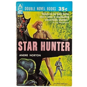 Andre Norton ACE DOUBLE 1961 Vintage Sci Fi PB Book Star Hunter and Beast Master - Picture 1 of 4