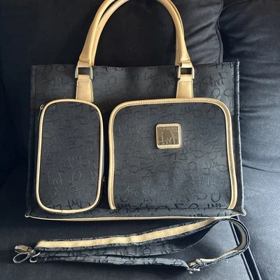 Diane Von Furstenberg -Green Monogram Travel/Tote/ Laptop /Weekend Bag NWOT - Image 1 of 4