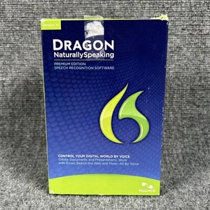 Nuance Dragon NaturallySpeaking Version 12 Premium (Retail) for Windows Open Box - Picture 1 of 13
