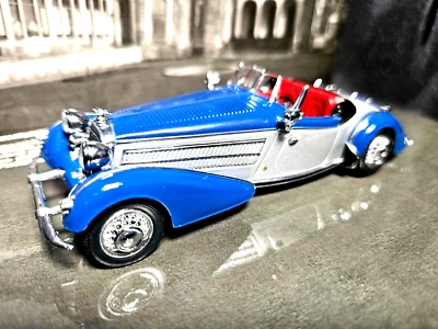 Paul's Model Art Horch 855 Special-Roadster Blue 1:43 Scale Inv. #3651 - Image 1 of 4