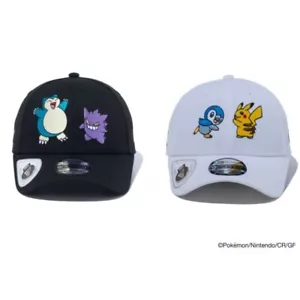 【New Era】 9FORTY A-Frame Pokemon Collaboration 2 Colors Black White Free Size - Picture 1 of 10