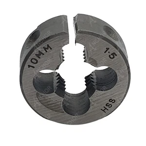 M10 x 1.5 Threading Die HSS 10mm Split Thread Die 1" OD RH Made By ANCHOR - Picture 1 of 2