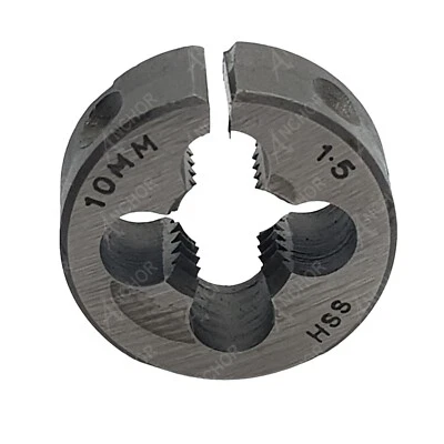 M10 x 1.5 Threading Die HSS 10mm Split Thread Die 1" OD RH Made By ANCHOR - Image 1 of 2