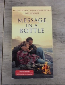 VINTAGE Message In A Bottle VHS Tape Movie 1999 Kevin Costner Robin Wright Penn - Picture 1 of 3