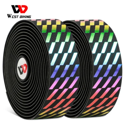 WEST BIKING Pro Soft Road Bike Bicycle Handlebar Tape Cycling Tape Wrap End Plug - Image 1 of 4