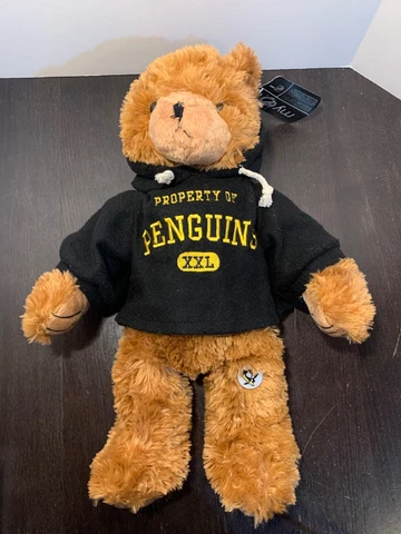 NHL Pittsburgh Property Of Penguins 18” Teddy Bear Good Stuff Plush Animal Cover