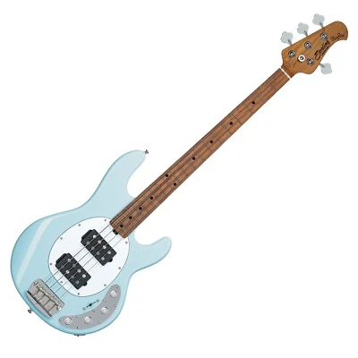 Sterling by Music Man StingRay Ray34 HH 4-String Bass, Daphne Blue, Roasted - Image 1 of 2