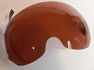 Vintage Pilot Flight Helmet Visor Amber Protective Face Eyes Shield - Picture 1 of 10