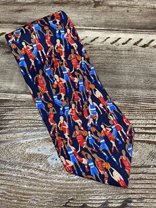 ALYNN Neckwear Mens Necktie OVERTIME Basketball Sport 100% Silk Made In USA - Picture 1 of 6
