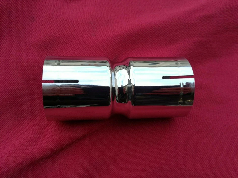 Giunzione tubo marmitta scarico in acciaio INOX lucido per moto e auto - Immagine 1 di 1