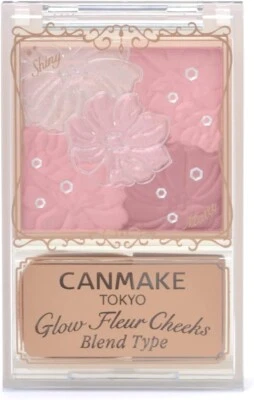 Bailarina Canmake Tokyo Glow Fleur Cheeks Blend tipo 02 rosa hecha en Japón Foto 1 de 3