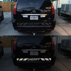 Reflective Police Sheriff Shadow Chevron Black/White Ghost Oralite Rapid Air - Picture 1 of 8