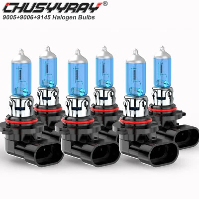 Combo faros halógenos bombillas antiniebla 6 piezas para Jeep Grand Cherokee 2005-2010 Foto 1 de 4