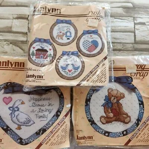3x Janlynn Rag Wrap Kits Happiness Grows Love Bear Country Quotes - Picture 1 of 7