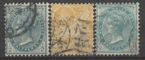 No: 125156 - NEW SOUTH WALES - LOT OF 3 OLD STAMPS - USED!! - Picture 1 of 1
