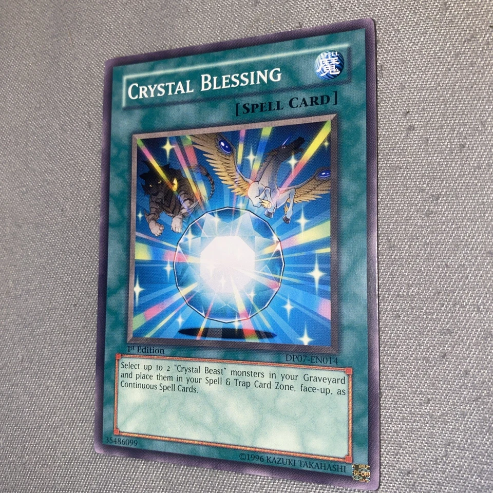 CRYSTAL BLESSING DP07-EN014 YuGiOh! SPELL Card from JESSE Duelist Pack 1st Ed NM - Image 1 of 1