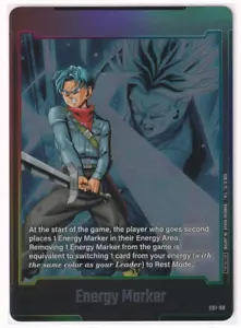Trunks Future Energy Marker E01-08 Awakened Pulse Dragon Ball Fusion World - Foto 1 di 1