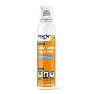 Equate Drug-Free Daily Saline Nasal Mist Spray for Sinus Relief, 3.1 oz 1 Pack - Picture 1 of 6