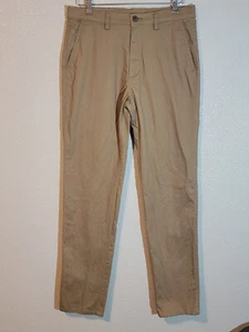 haggar khakis hose 32x33 slim city chino flat front braun - Bild 1 von 12