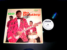 BO DIDDLEY  signed GO BO DIDDLEY   record album cover