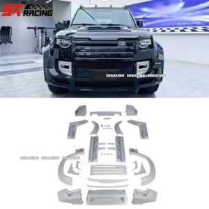 For Land Rover Defender 90 110 Front Rear Lip Bumper Side Skirt Splitter Bodykit - Picture 1 of 18