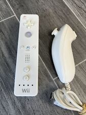 Nintendo Wii White Remote Controller And Nunchuck - Official Genuine