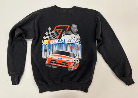 Vintage 1992 Alan Kulwicki #7 Racer NASCAR Sweatshirt Size L Cover