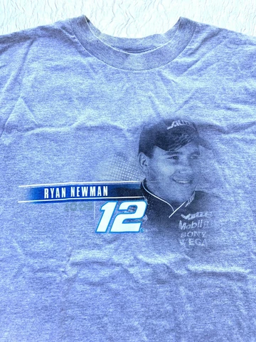 2005 NASCAR Winner’s Circle Brand Ryan Newman Double Sided Graphic T Shirt~ SEE Cover
