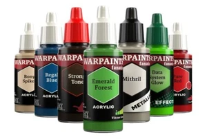 Army Painter Warpaints Fanatic Acrylic Paint Bottles 18ml Full Range Available - Picture 1 of 710