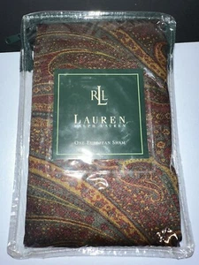 RARE! NEW 1 RALPH LAUREN *Great Barrington EURO Pillow SHAM PAISLEY Multicolored - Picture 1 of 5