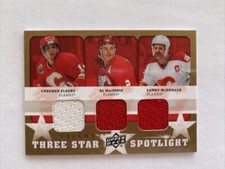 2008/09 UD Trilogy Three Star Spotlight  FLEURY / MacINNIS / McDonald FLAMES