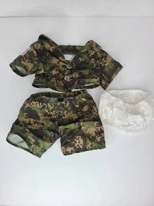 Lotto vestiti Build A Bear vestito militare mimetico 3 pezzi 2014 - Foto 1 di 9
