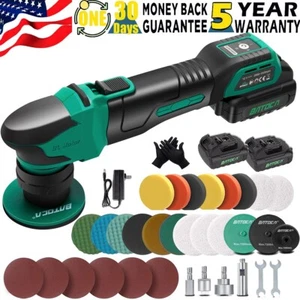 BATOCA Mini Car Polisher Cordless Buffer Orbital Random Dual Action Polishing US - Picture 1 of 16