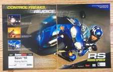 Riding Spirits RS Motorcycle Racing Game Promo PS2 2002 Vintage Print Ad/Poster