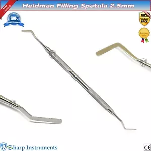 Dental Heideman Composite Filling Spatula Flat Plastic Placing Mixing Tool Steel - Picture 1 of 2