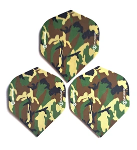 1 SET OF DATADART GREEN CAMOUFLAGE STANDARD DART FLIGHTS - Picture 1 of 1