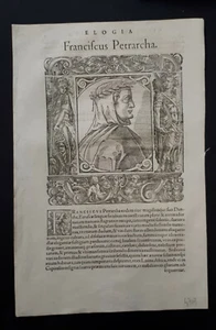 Paolo Giovio 1577: Francesco Petrarca - Picture 1 of 1