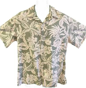 Made in Hawaii Moosgrün Blumen Hawaii Aloha Hemd Herren X-Large - Bild 1 von 5