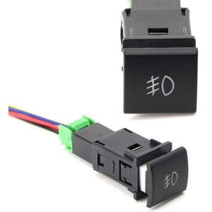 1Pcs 4-Pole 12V Fog Lamp Push Button Switch w/ LED Background For Toyota Camry - Picture 1 of 12