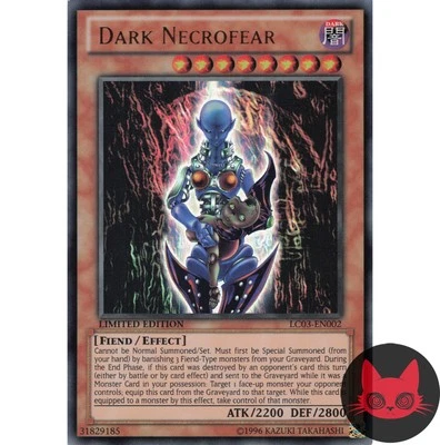 Yugioh Dark Necrofear LC03-EN002 Ultra Rare Limited Edition NM - Image 1 of 2