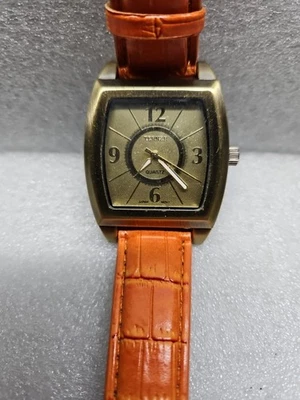 Gorgeous Vintage Bijou Terner Brass, Large Dial Watch . Unused,New Battery  - Image 1 of 4