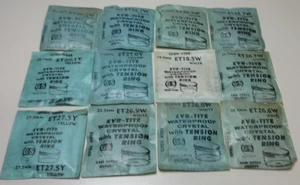 LOT OF GS ROUND  WATCH CRYSTALS EVER-TITE WATERPROOF WATCHMAKER #212 - Picture 1 of 6