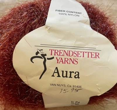 HILOS TRENDSETTER, AURA, Nylon, 50gm/148yds, col#9322, Marrón Óxido Foto 1 de 2