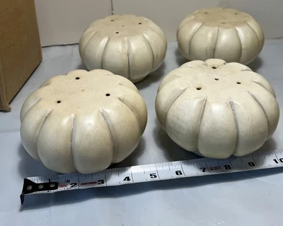 "Juego de 4 patas de muebles madera calabaza aspecto vintage 5"" sofás, sillas 9340/41/42" Foto 1 de 4