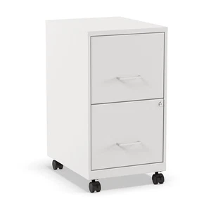 Staples 2-Drawer Mobile Vertical File Cabinet Letter Size Lockable 26.3"H x - Picture 1 of 9