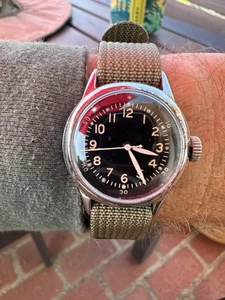 Waltham 1944 WW2 US Navy Pilot Watch. Serviced. FSSC-88-W-800. Gorgeous! - Picture 1 of 7