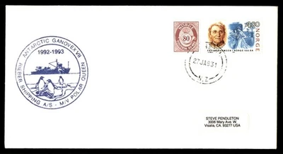 Mayfairstamps Noruega 1993 Antarctic Ganovex VII MV Polar Queen Cubierta aau_77875 Foto 1 de 2