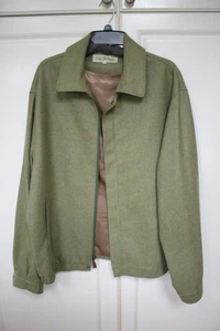 Peter Millar Moss Green Wool Cashmere Full Zip Cardigan  Sweater Jacket XL New - Picture 1 of 15