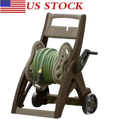 175ft Hosemobile Hose Reel Cart Outdoor Garden Water Yard Planting Gray/Taupe - Imagem 1 de 4